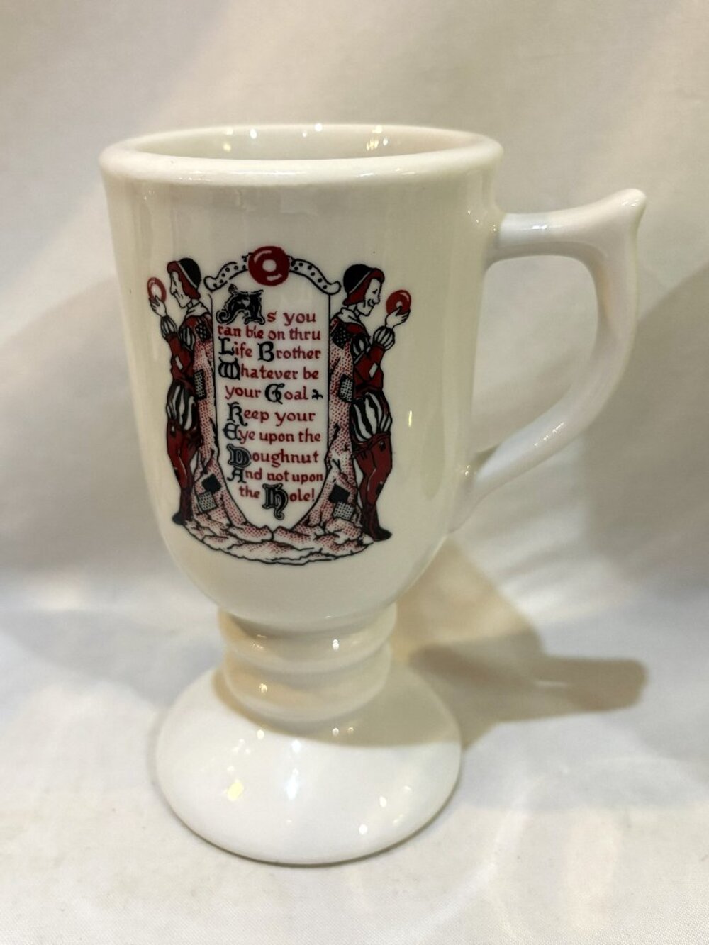 VTG Sterling Vitrified China Restaurant Ware Irish Coffee Footed Mug Made in USA